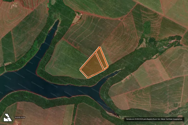 Imagem de satélite de PARTE LOTE RURAL N.219 GLB P.CUE em SÃO MIGUEL DO IGUAÇU - PR