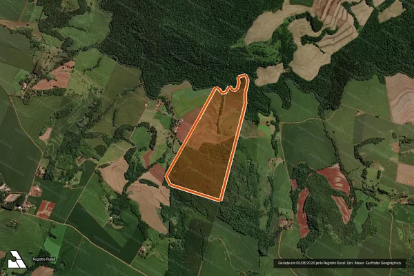 Imagem de satélite de Parte Lote Rural 21 Gleba 03 em TOLEDO - PR