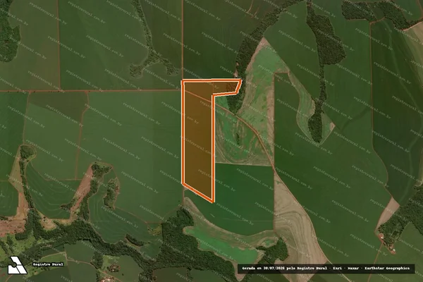 Imagem de satélite de Lote N 34 9 Perimetro Sao Fran em SANTA TEREZA DO OESTE - PR