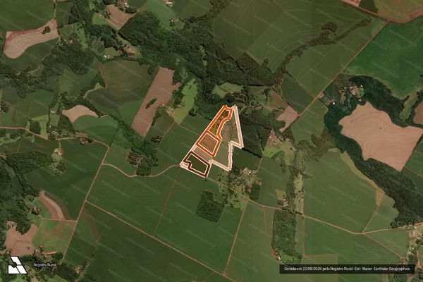 Imagem de satélite de Lote Rural nº 42 em SANTA TEREZA DO OESTE - PR