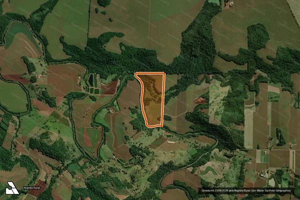 Imagem de satélite de LOTE RURAL 84 PERIMETRO 48 em NOVA SANTA ROSA - PR