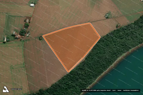Imagem de satélite de LOTE RURAL 163-A GLEBA 24 IM RIO em MISSAL - PR
