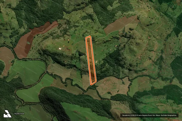Imagem de satélite de Lte 10 Gl 02 Imovel Rio Parana em DIAMANTE D'OESTE - PR