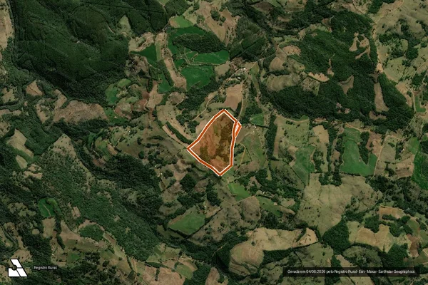 Imagem de satélite de LT 50 -PARC. 01, 02, 03, 04 GL 25 em BOM JESUS DO SUL - PR