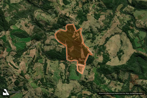 Imagem de satélite de LOTE 53 -Gleba A B C da GLEBA 26 em BOM JESUS DO SUL - PR