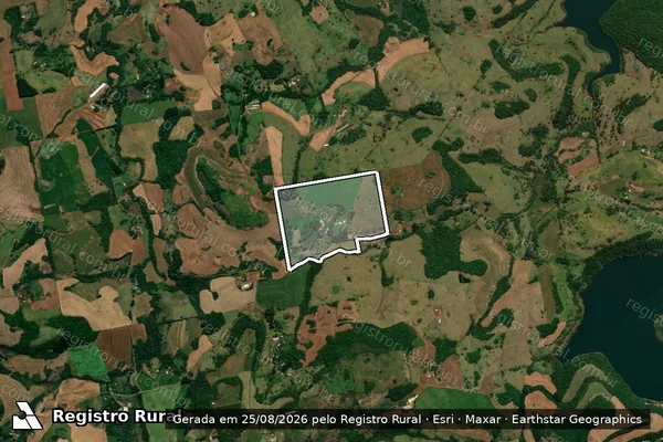 Imagem de satélite de Parte do Lote 80 Gl 12 - Mat 31758 em SAUDADE DO IGUAÇU - PR