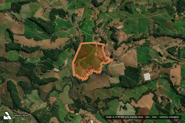 Imagem de satélite de LT 16 NUCLEO JACUTINGA em CORONEL VIVIDA - PR