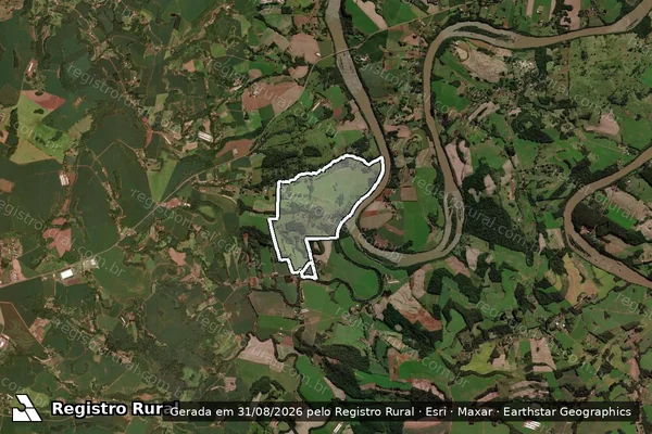 Imagem de satélite de LOTES 02 e 45 DA GLEBA 14 DV em DOIS VIZINHOS - PR