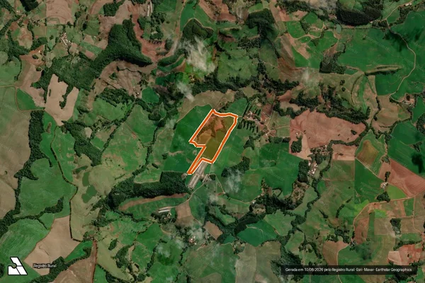 Imagem de satélite de LOTE 65-A DA GLEBA 10 em FLOR DA SERRA DO SUL - PR