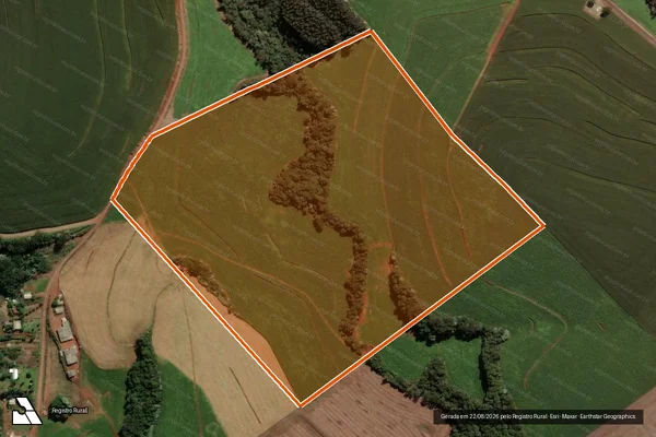 Imagem de satélite de Fazenda Rancho Alegrel N 9b E 9c em BOM SUCESSO DO SUL - PR