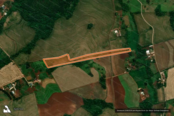Imagem de satélite de LOTE RURAL 92 GLEBA 102 CP em PLANALTO - PR