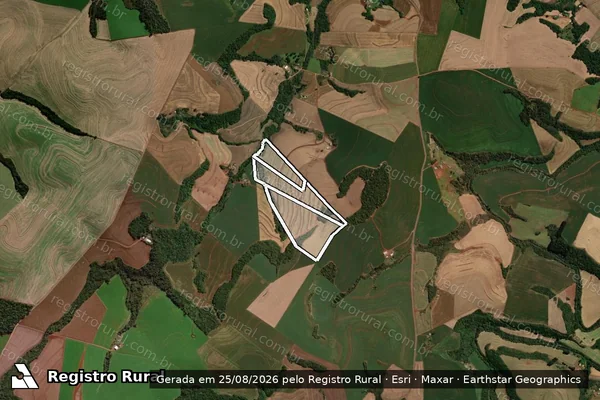 Imagem de satélite de Lt Rural 68-A, 68-B E 68 em RENASCENÇA - PR