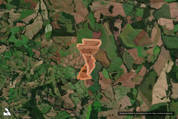 Imagem de satélite de Fazenda Padre Cicero em RENASCENÇA - PR