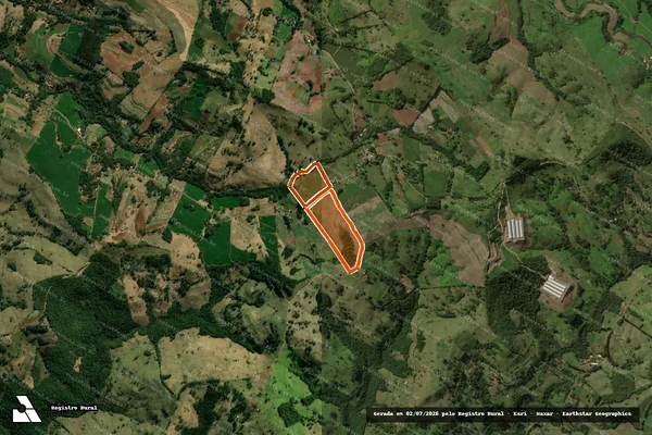 Imagem de satélite de LTS 3,4,9,15 A, GLS 203 E 204 -SA em PINHAL DE SÃO BENTO - PR