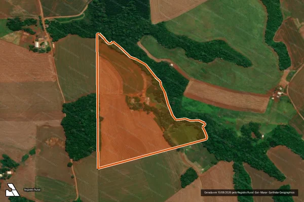 Imagem de satélite de Lt 49 Gl 20 Im Catanduvas em ESPIGÃO ALTO DO IGUAÇU - PR