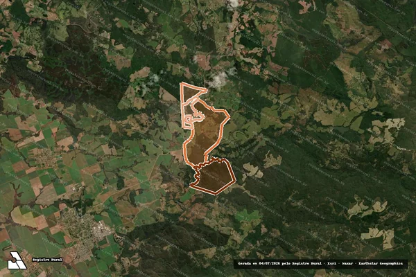 Imagem de satélite de Fazenda Ipe em GUARAPUAVA - PR