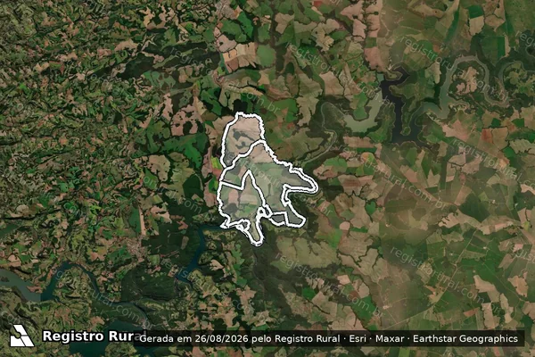 Imagem de satélite de FAZENDA BOA VISTA em FOZ DO JORDÃO - PR