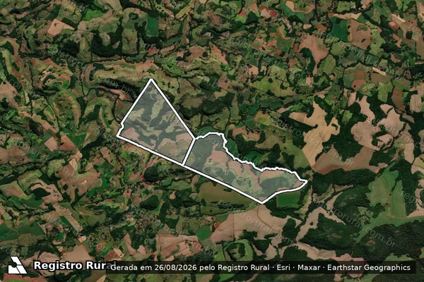 Imagem de satélite de FAZENDA BARBAQUA I em CANDÓI - PR