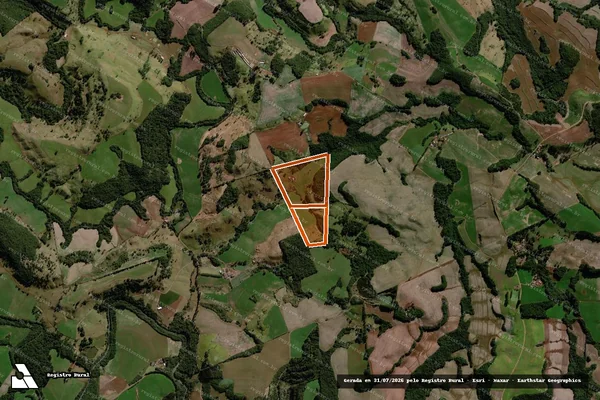 Imagem de satélite de Sitio Sao Francisco em VIRMOND - PR