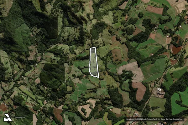 Imagem de satélite de Fazenda Wiggers em LARANJEIRAS DO SUL - PR