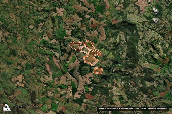 Imagem de satélite de FAZENDA RIO PEDRINHO em TURVO - PR