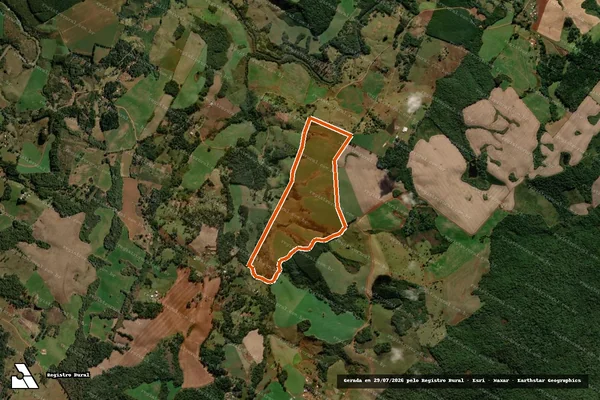 Imagem de satélite de IMOVEL ARVOREDO RIO DO SALTO em TURVO - PR