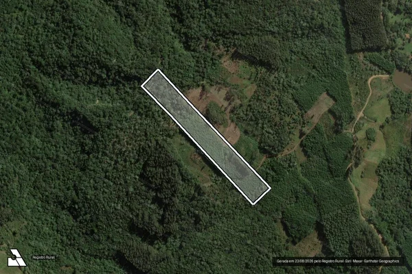 Imagem de satélite de Canudos - Potinga em CRUZ MACHADO - PR