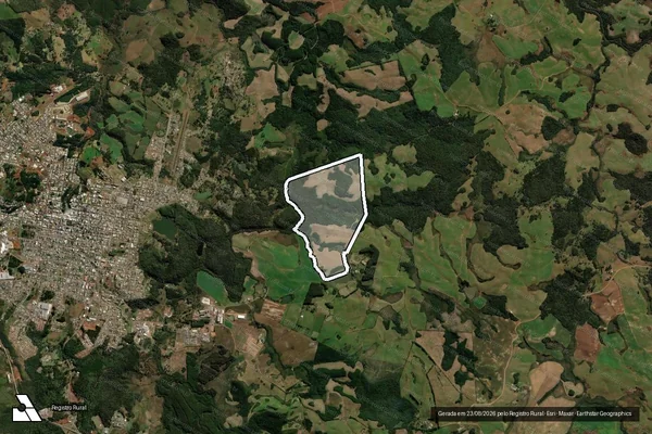 Imagem de satélite de FAZENDA CALDEIRAS em PALMAS - PR