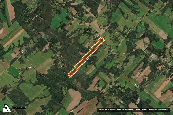 Imagem de satélite de Sitio Guarani em PAULO FRONTIN - PR