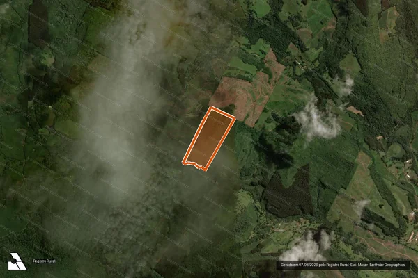Imagem de satélite de TERRENO RURAL -matr 18.128 em ÁGUA DOCE - SC
