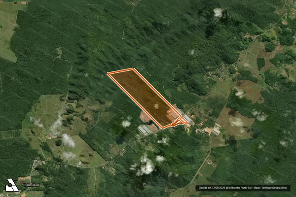 Imagem de satélite de Matricula 3764 em GARUVA - SC