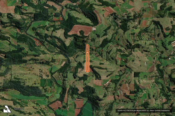 Imagem de satélite de Parte Do Lote Rural Nº 35 em SÃO CARLOS - SC