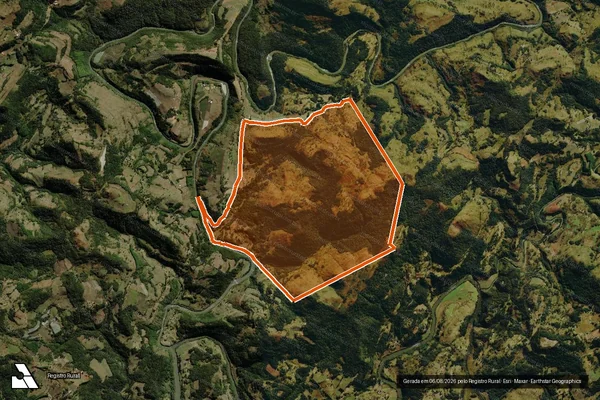 Imagem de satélite de FAZENDA VARGINHA em BOM JARDIM DA SERRA - SC