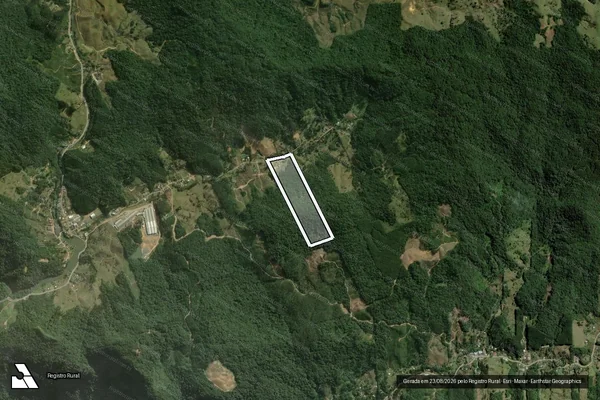 Imagem de satélite de Matrículas n° 21.839 e 21.840 em RIO DOS CEDROS - SC