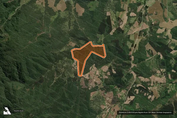 Imagem de satélite de Sitio Santa Maria em MAJOR VIEIRA - SC