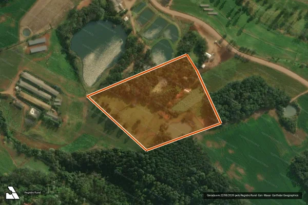 Imagem de satélite de Lote Colonial 68-A Gleba 14 em IPORÃ DO OESTE - SC