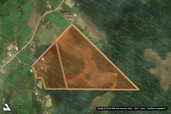 Imagem de satélite de PARTE DO LOTE 2.354 - MATR. 2.180 em VITOR MEIRELES - SC