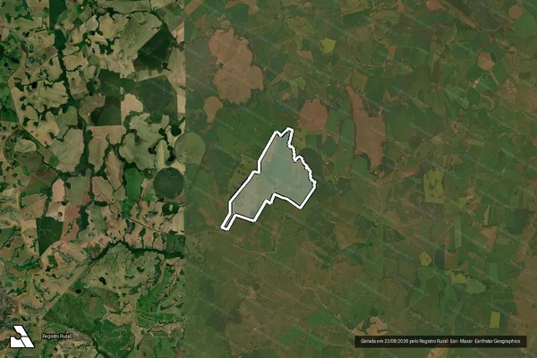 Imagem de satélite de Fazenda Santa Fe - Matr. 47.610 em FORTALEZA DOS VALOS - RS