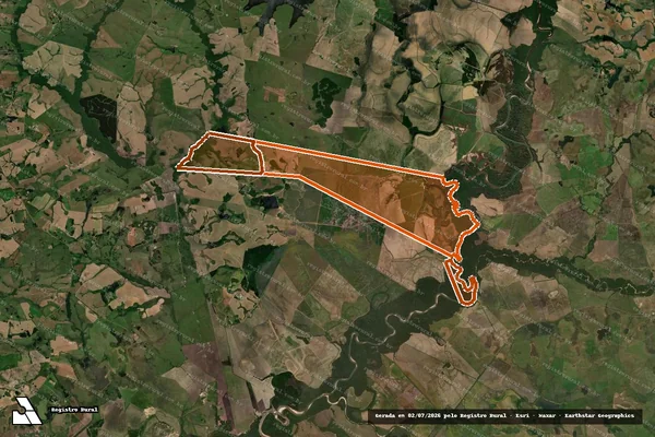 Imagem de satélite de Fazenda Santo Antonio em SÃO VICENTE DO SUL - RS