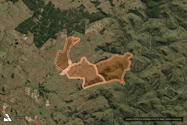 Imagem de satélite de FAZENDA SANTA MARIA em LAGES - SC