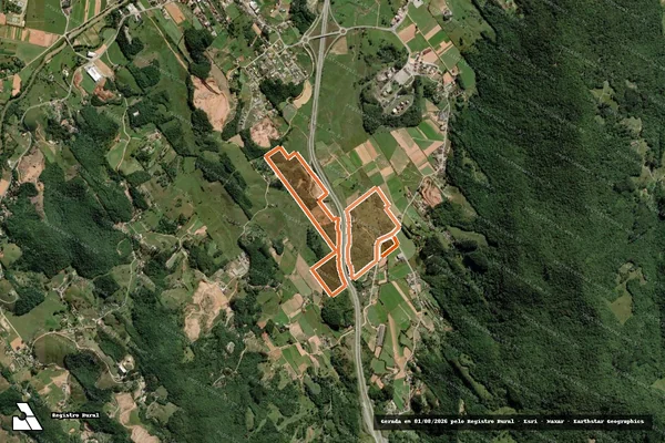 Imagem de satélite de MATRICULA 1510 em BIGUAÇU - SC