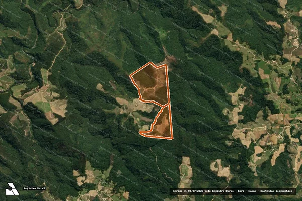 Imagem de satélite de Sitio Limoeiro - Matr. 41.652 em LEOBERTO LEAL - SC