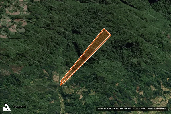 Imagem de satélite de Matrícula 15556 em IBIRAMA - SC