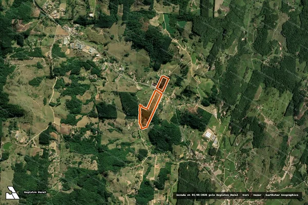 Imagem de satélite de MATRICULA 41690 em BRAÇO DO NORTE - SC