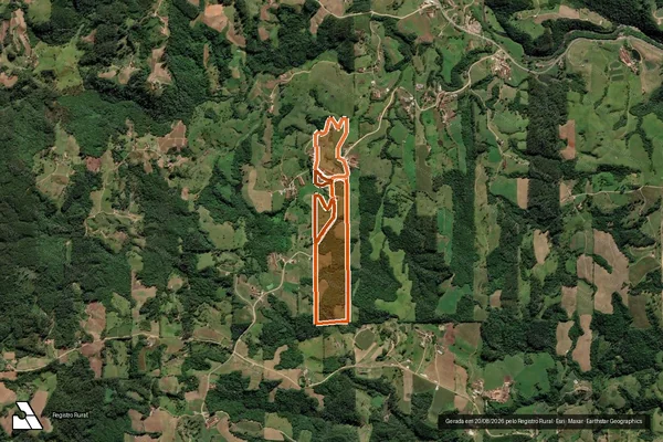 Imagem de satélite de MATRICULA 39858 em GRÃO-PARÁ - SC