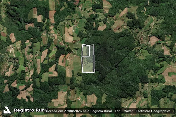 Imagem de satélite de MATRICULA 42626 em GRÃO-PARÁ - SC