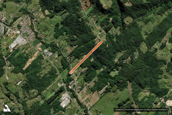 Imagem de satélite de MAT 43260/43261/43262 em URUSSANGA - SC