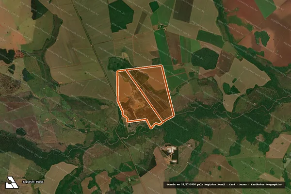 Imagem de satélite de Fazenda Leonel em MARACAJU - MS