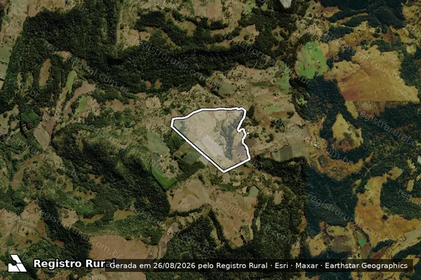 Imagem de satélite de FAZENDA VARGINHA MATR.18084/18085 em SÃO JOAQUIM - SC