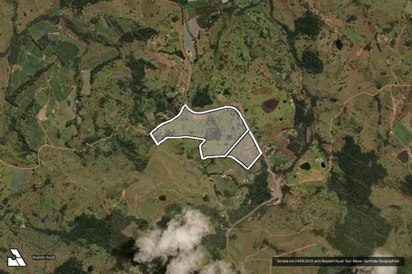 Imagem de satélite de FAZENDA MONTE ALEGRE MATR. 20182 em SÃO JOAQUIM - SC